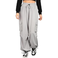Women's Baggy parashut Cargo Trousers Size 26,28,30,38 Color GREY